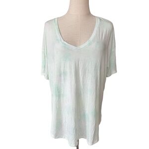 AE Oversized Soft & Sexy V-Neck T-Shirt - Green marble  NWOT medium